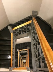 Vista desde el piso 8 de las escaleras.